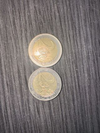 Moneda 2€ Francia fallo acuñado