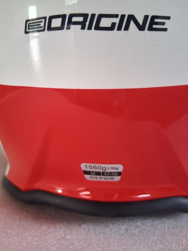 Casco de Moto Integral Modular Blanco y Rojo