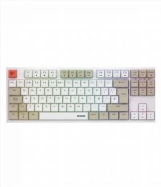 Teclado Phoenix Royal RGB Blanco/Beige