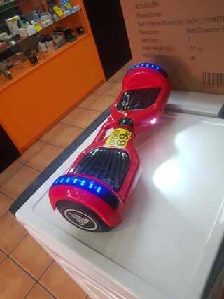 Hoverboard Rojo con Luces LED