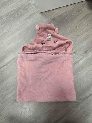 Capa bebé unicornio rosa
