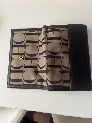Cartera Carolina Herrera CH Beige Marrón