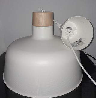 Lámpara Bunkeflo Ikea Madera Blanca