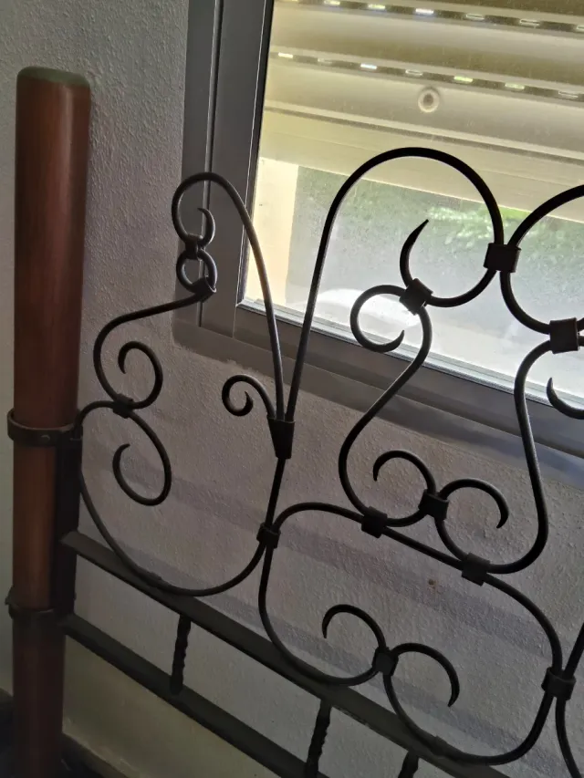 Cabecero Cama 90 Metal y Madera