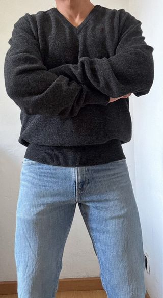 YVES SAINT LAURENT JERSEY VINTAGE GRIS L HOMBRE 