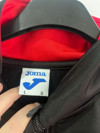 Chaqueta Joma Hombre Negra y Roja