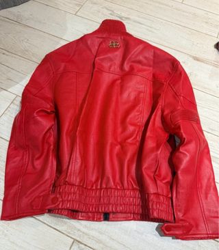 Chaqueta Balenciaga Piel Sintética Roja