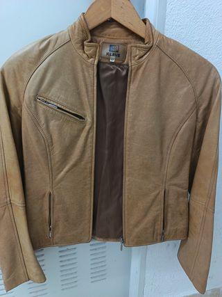 Chaqueta de cuero KLAVE mujer talla L