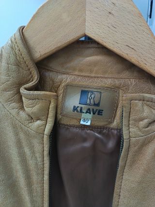 Chaqueta de cuero KLAVE mujer talla L