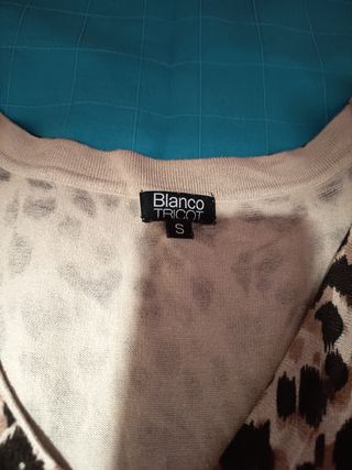 Vestido leopardo Blanco troicot Talla S