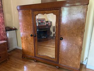 Armario Vintage Madera con Espejo