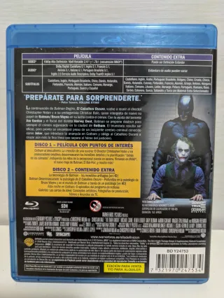 Blu-ray El Caballero Oscuro Edición 2 Discos