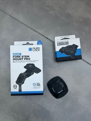 Kit Quad Lock Pro Tija + Antivibrador + Adaptador 