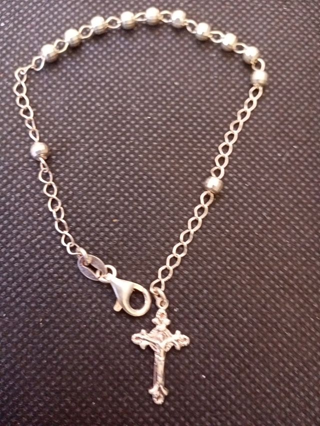 Pulsera Plata 925 Cruz