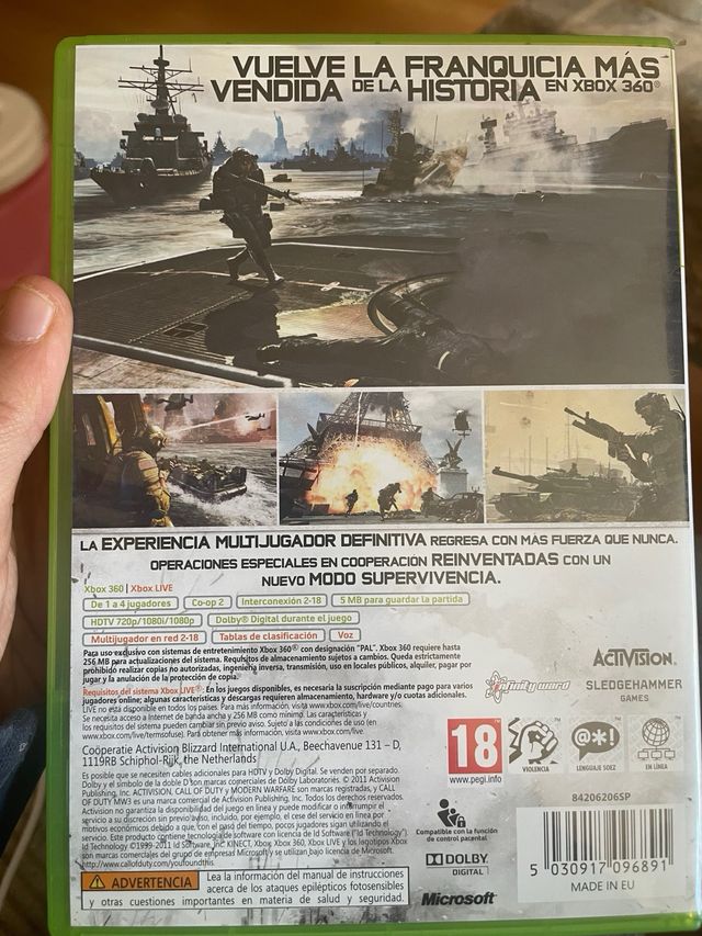 Call of Duty: Guerra Moderna 3 Xbox 360