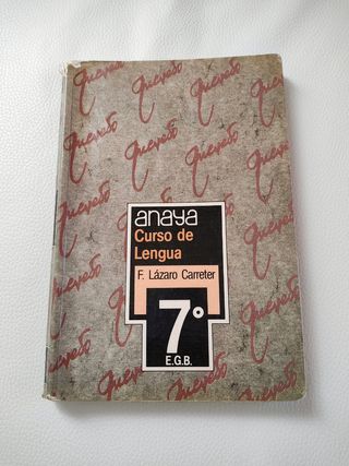 Libro lengua EGB 