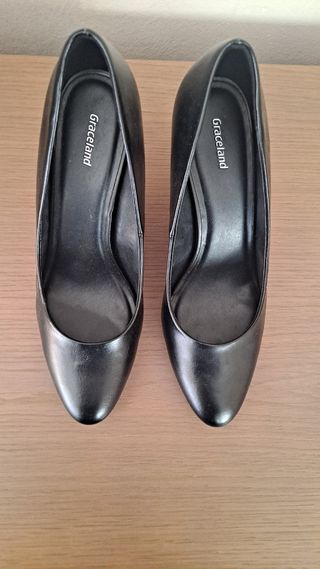 Zapato Salón Tacón Negro