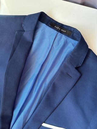 Blazer Azul Marino Zara Man Elegante