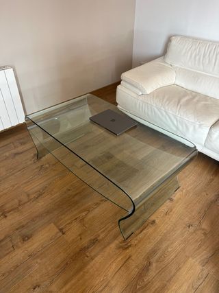 Mesa de centro de cristal moderna