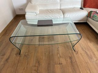 Mesa de centro de cristal moderna