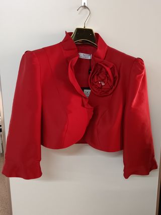 Chaqueta Bolero Sonia Peña Roja 