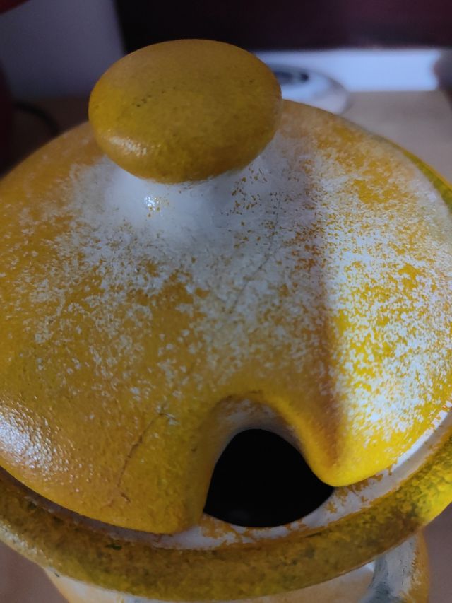 Zuppiera in ceramica decorata