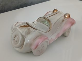Statuetta Ceramica Capodimonte Auto D'epoca