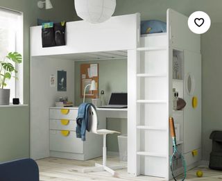 Cama Alta IKEA STUVA con colchón