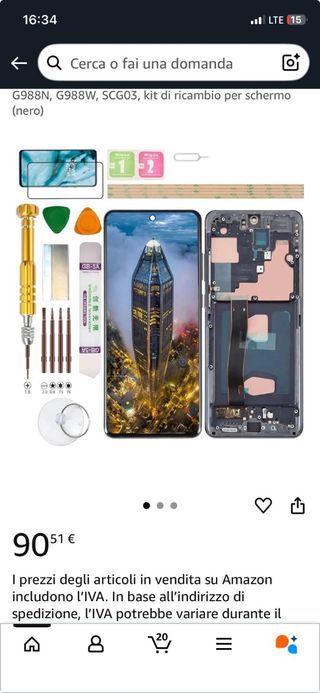 Display Samsung S20 Ultra 5G (G988N/W)