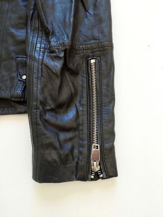 Chaqueta Biker Zara Piel Negra
