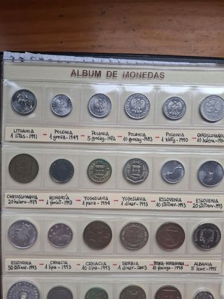30 monedas de Lituania, Polonia, Checoslovquia...