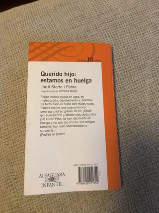 Libro: Querido hijo, estamos en huelga
