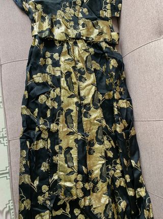 Disfraz vestido princesa dorado