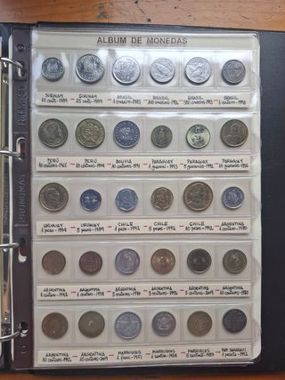 30  Monedas Brasil, Perú,Argentina, Chile...
