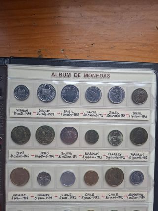 30  Monedas Brasil, Perú,Argentina, Chile...