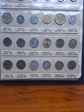 30  Monedas Brasil, Perú,Argentina, Chile...