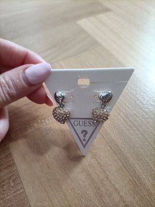 Orecchini Guess Cuore Glitter Rosa