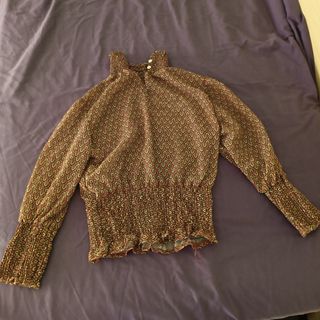 Blusa estampada manga larga
