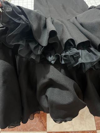 Traje de flamenca color negro