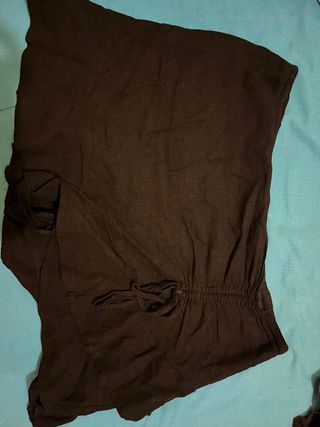 Falda pantalón negra Stradivarius