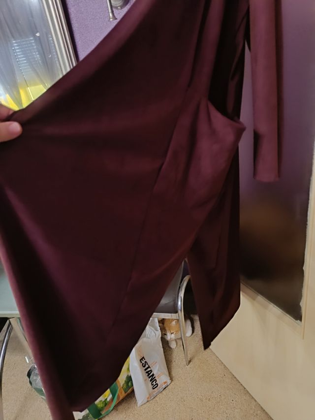 Gabardina larga JOT púrpura talla única