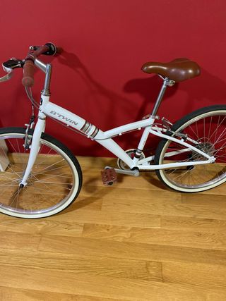 Bicicleta infantil B'TWIN blanca