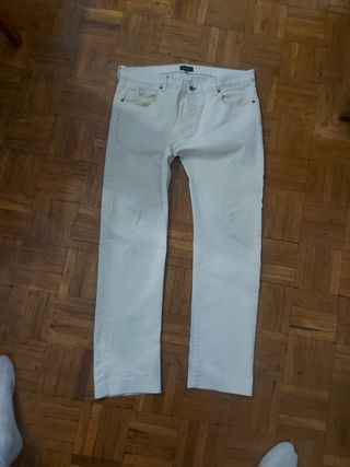 Pedro del Hierro Pantalón Blanco Talla 46