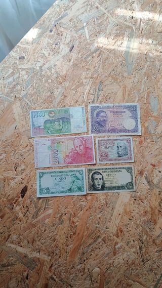 Lote 6 Billetes España Pesetas
