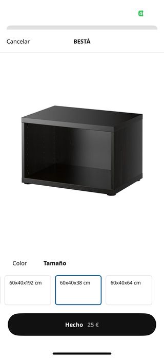 Mueble BESTÅ Ikea 1 puerta cristal