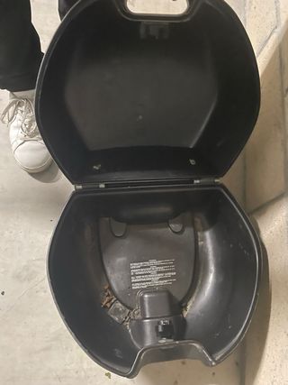 Cofre Baúl Moto Piaggio Plata
