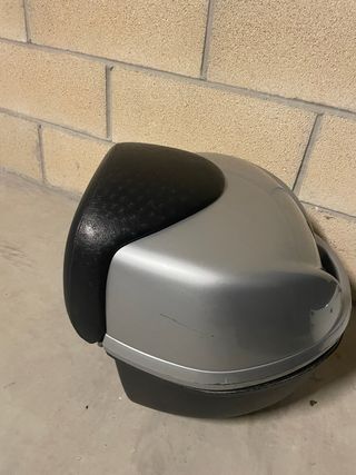 Cofre Baúl Moto Piaggio Plata