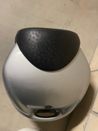 Cofre Baúl Moto Piaggio Plata