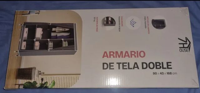 Armario organizador de tela doble 