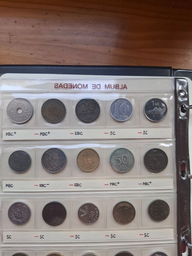 25 Monedas Islandia, Alemania, Dinamarca, Suecia,